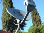 dish network satellite dish altered