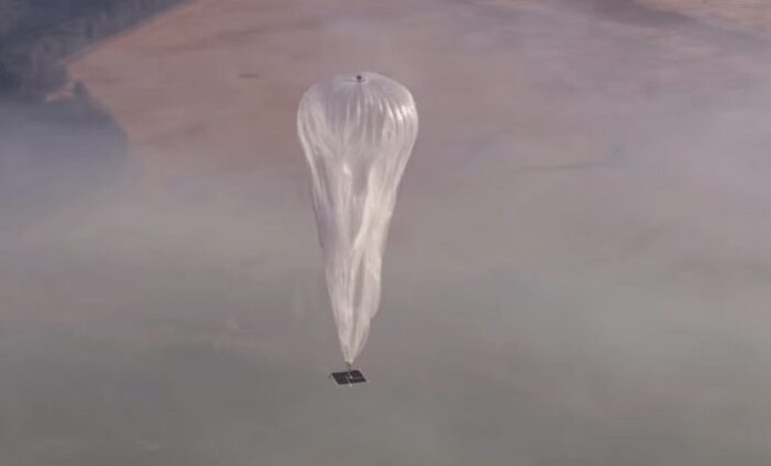 Google Project Loon internet balloon