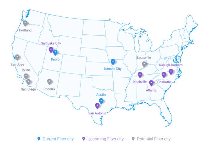 google fiber map