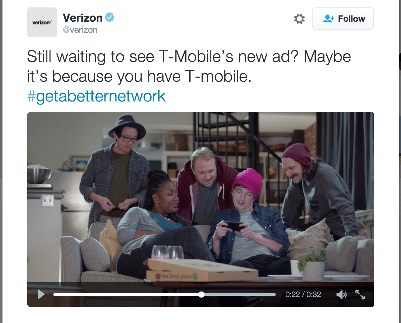 verizon twitter super bowl