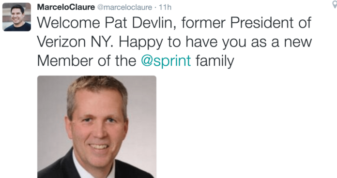 sprint verizon twitter