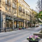 58795784 – scenery of the shopping district in san jose, california