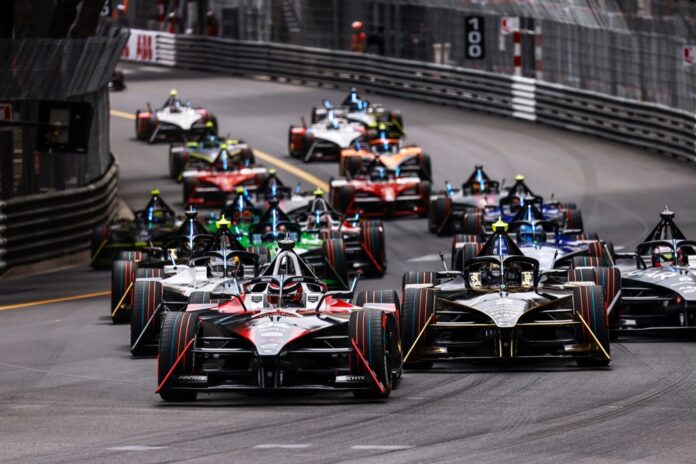 Liberty Global Monaco E-Prix electric car racing