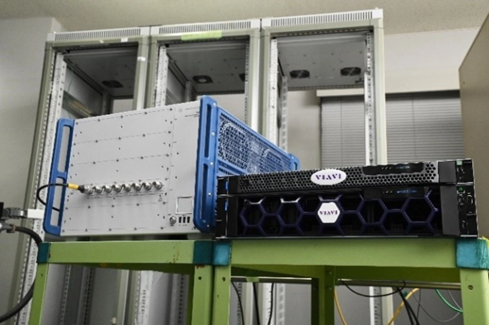 Joint NTN Testbed from VIAVI Solutions and Rohde & Schwarz. Image courtesy of SKY Perfect JSAT.