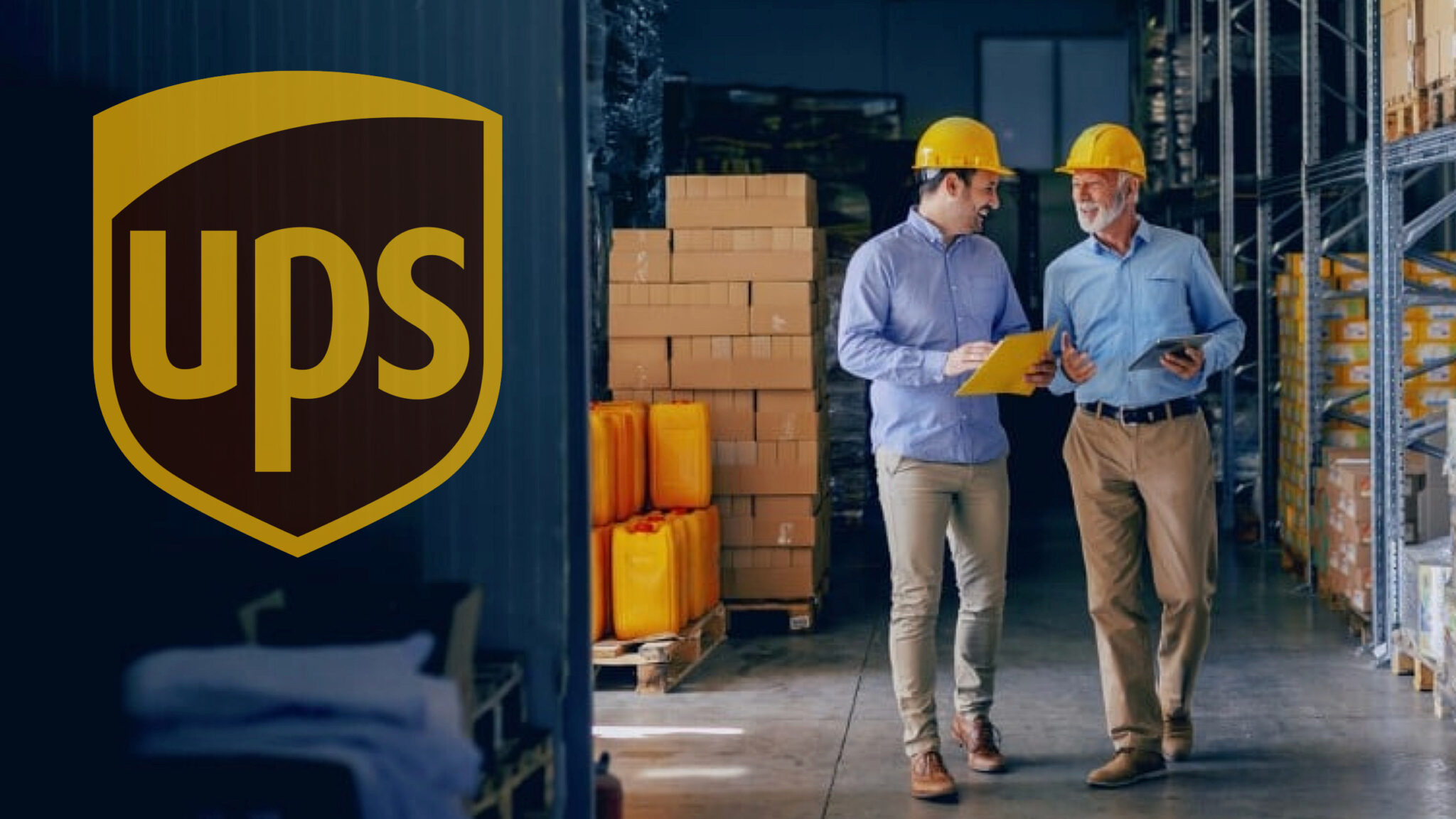 Background image: UPS